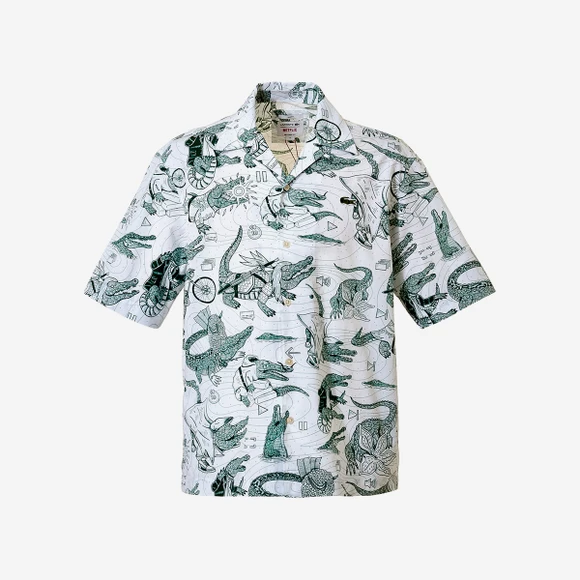 商品Lacoste|【Brilliant|包邮包税】法国鳄鱼 NETFLIX AOP   短袖T恤  CH9323-53G C50,价格¥1057,第1张图片