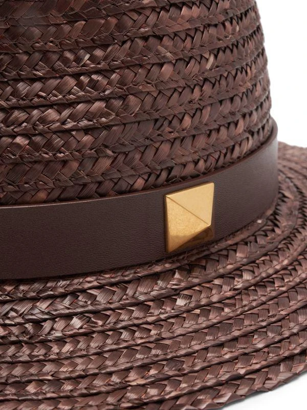 商品Valentino|Rockstud Straw Fedora,价格¥2130,第3张图片详细描述