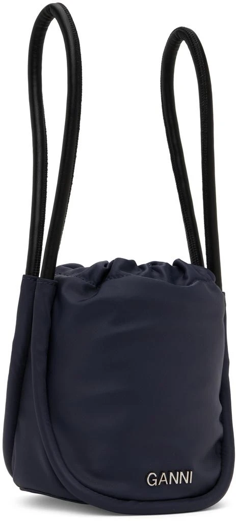 商品Ganni|Navy Mini Knot Bag,价格¥1063,第2张图片详细描述