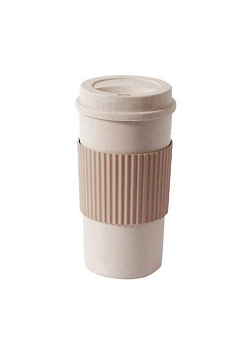 商品All Abundant Things|Reusable Wheat Straw Travel Insulated Coffee or Tea Cup Brown,价格¥55,第1张图片