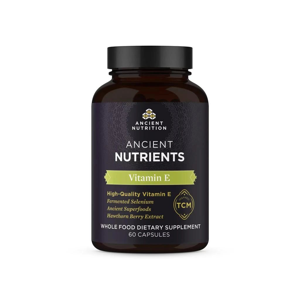 商品Ancient Nutrition|Ancient Nutrients Vitamin E | Capsules (60 Capsules),价格¥228,第1张图片