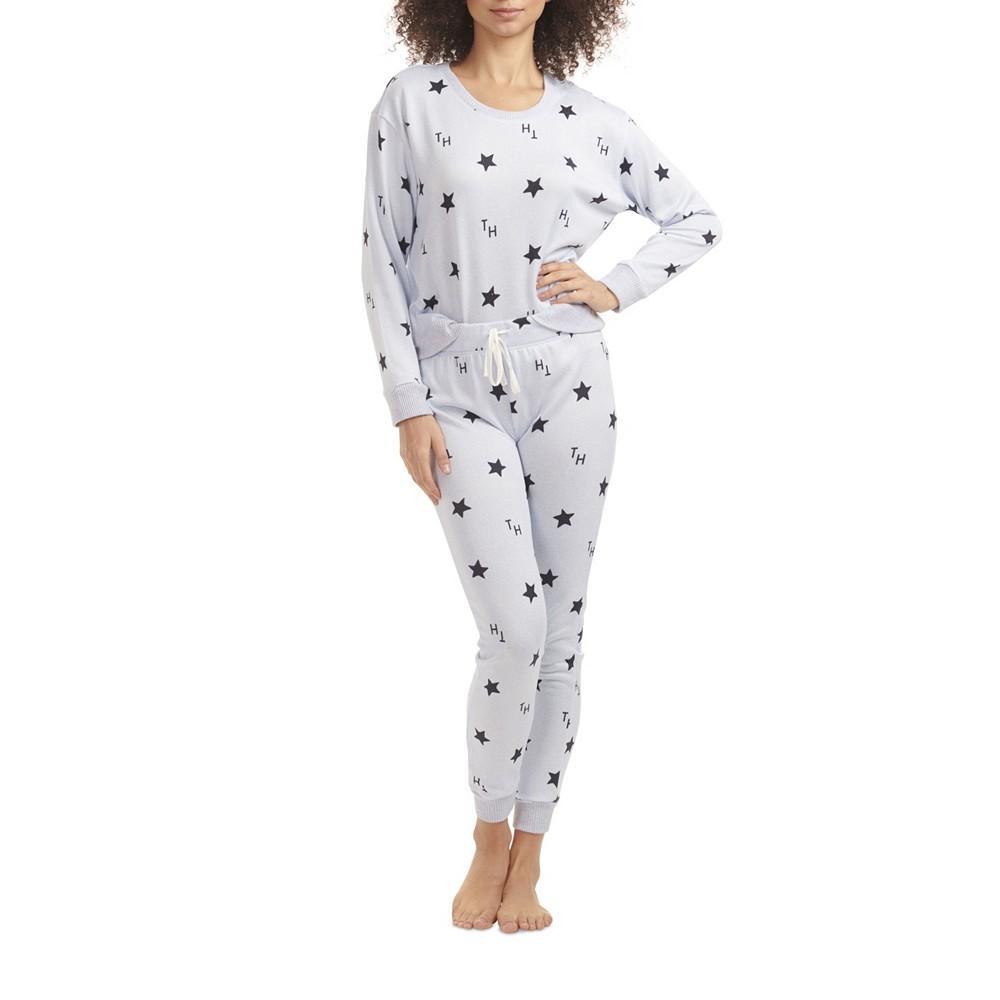 商品Tommy Hilfiger|Women's Hacci Printed Pajama Pullover Pant Set,价格¥567,第4张图片详细描述