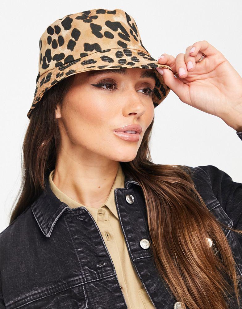 Topshop leopard print bucket hat商品第4张图片规格展示
