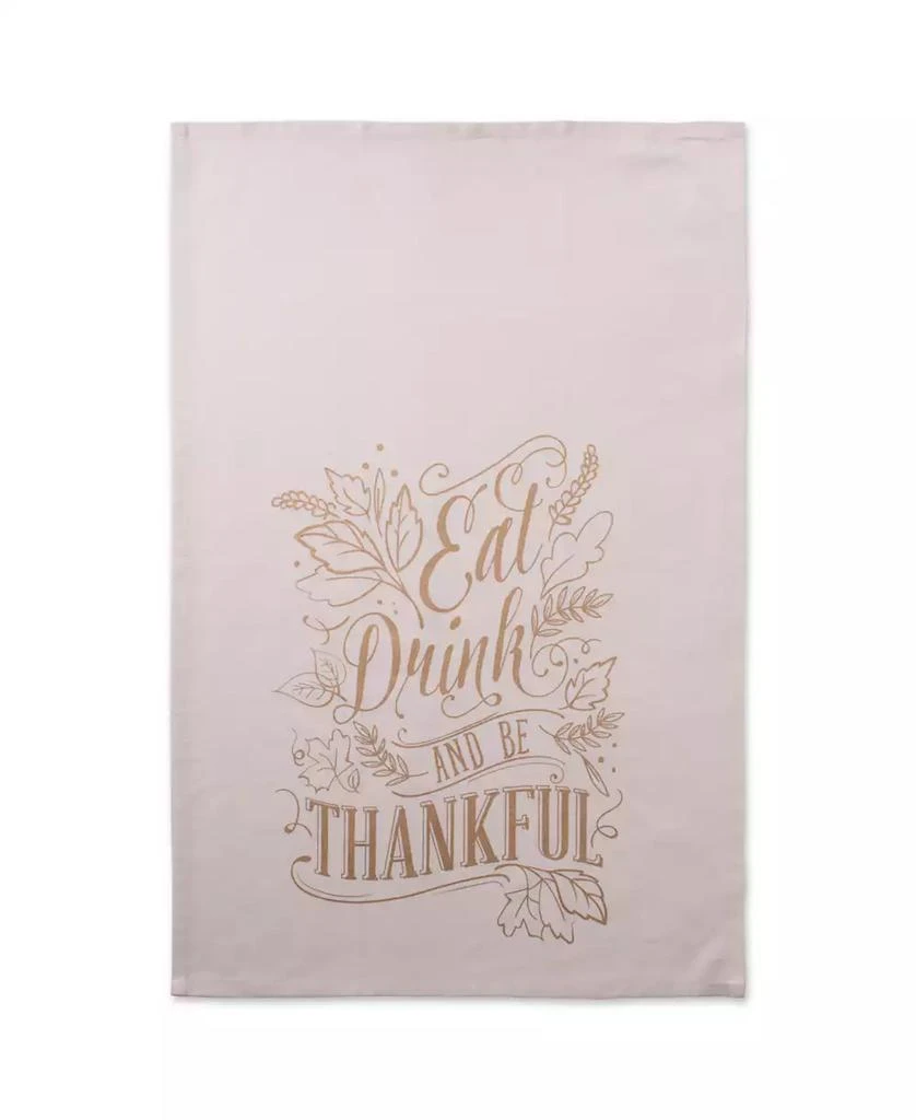 商品Design Imports|Assorted Check Fall Be Thankful Printed Dishtowel Set,价格¥142,第5张图片详细描述