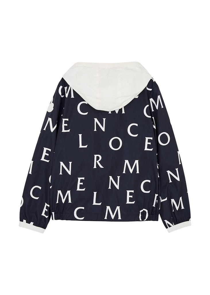 商品Moncler|KIDS Jiro navy logo-print shell jacket (12-14 years),价格¥4308,第2张图片详细描述