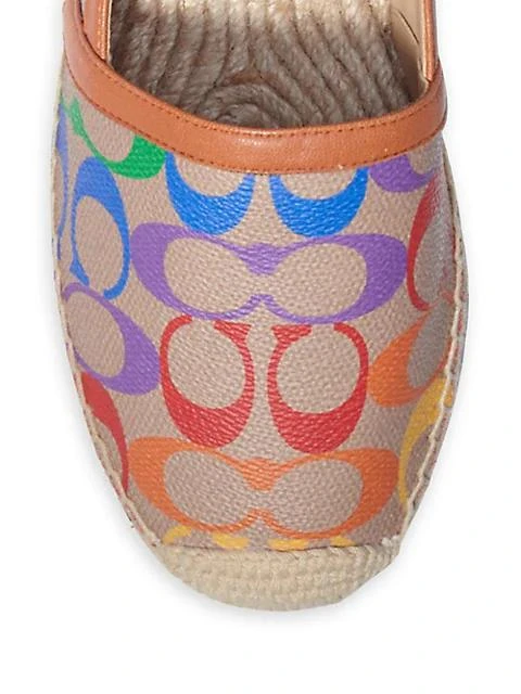 商品Coach|Collins Pride Monogram Coated Canvas Espadrilles,价格¥315,第4张图片详细描述