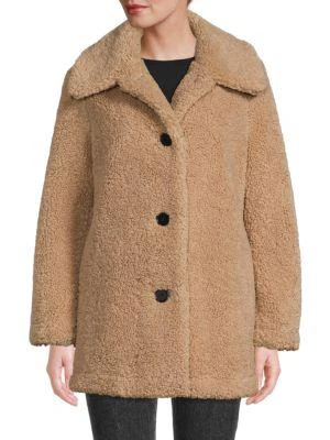 商品Maje|Gatino Faux Fur Teddy Coat,价格¥1597,第1张图片