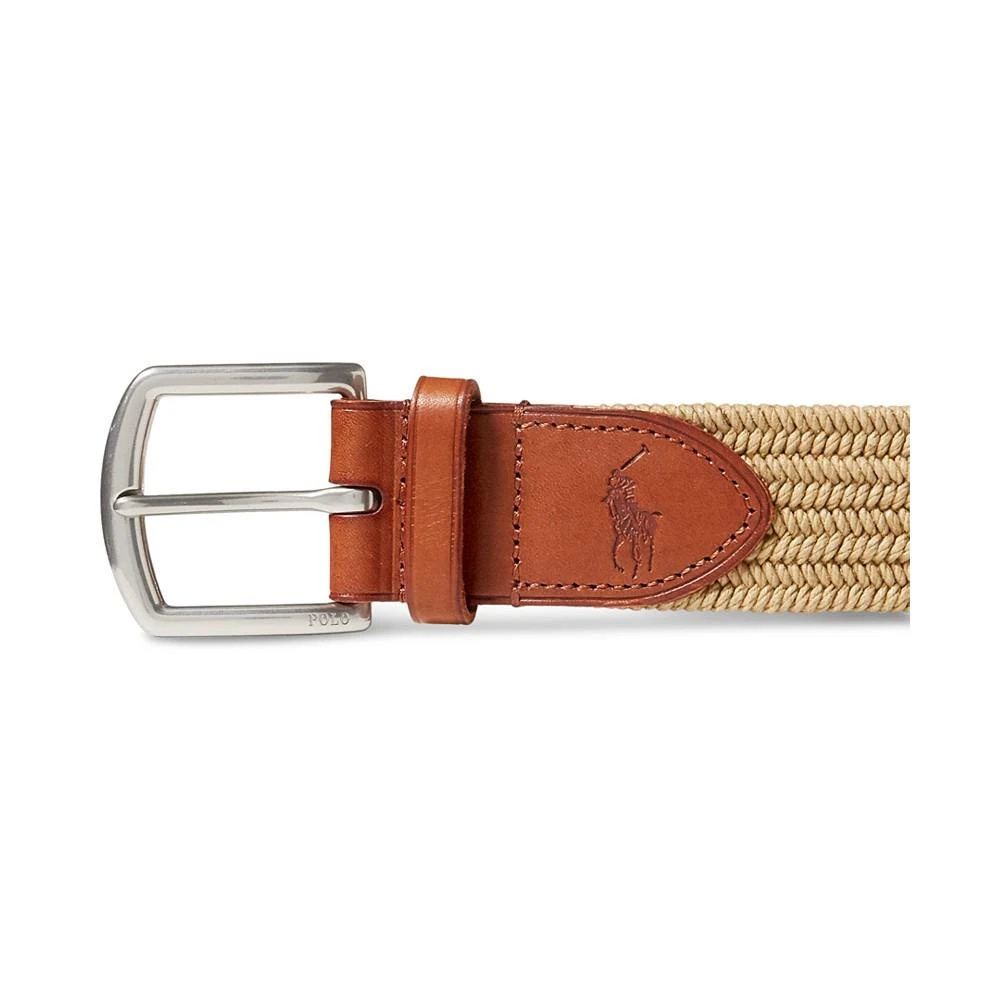 商品Ralph Lauren|Men's Stretch Waxed Cotton Belt,价格¥691,第2张图片详细描述