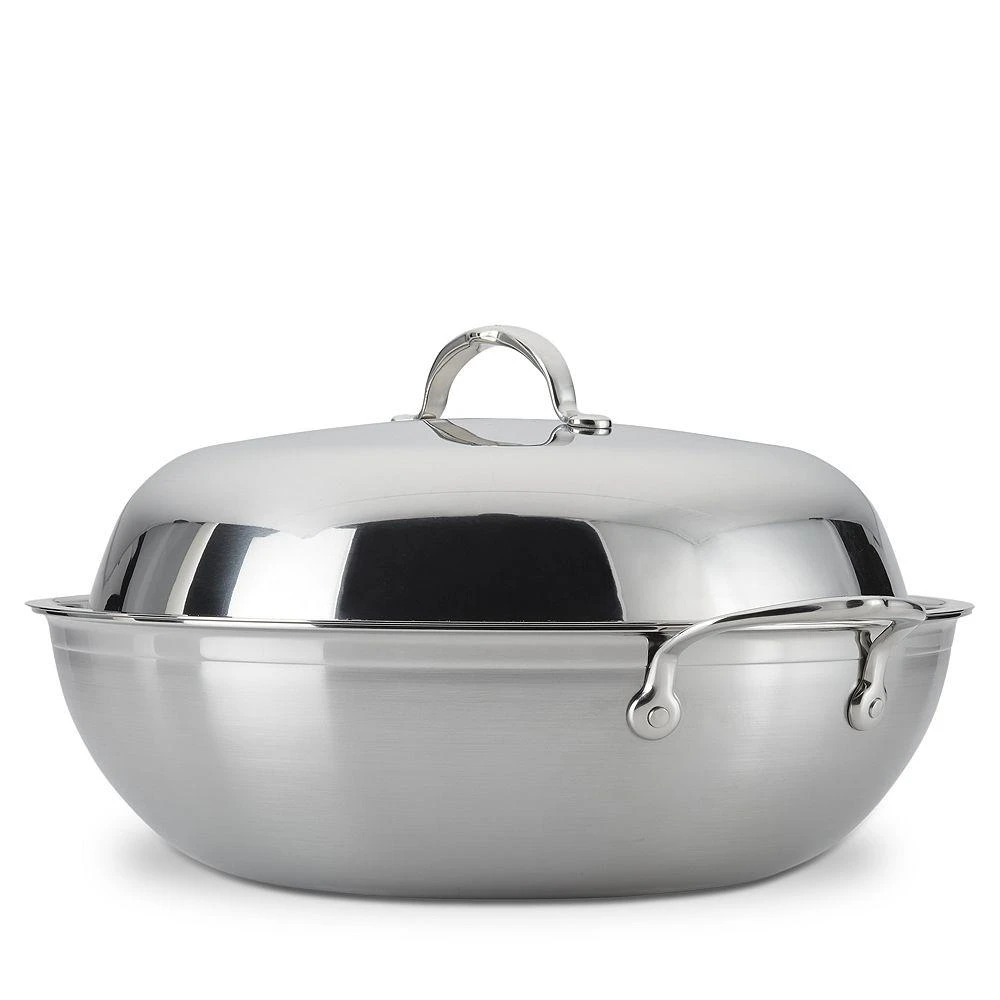 ProBond® Forged 14" Professional Clad Stainless Steel Wok with Dome Lid 商品
