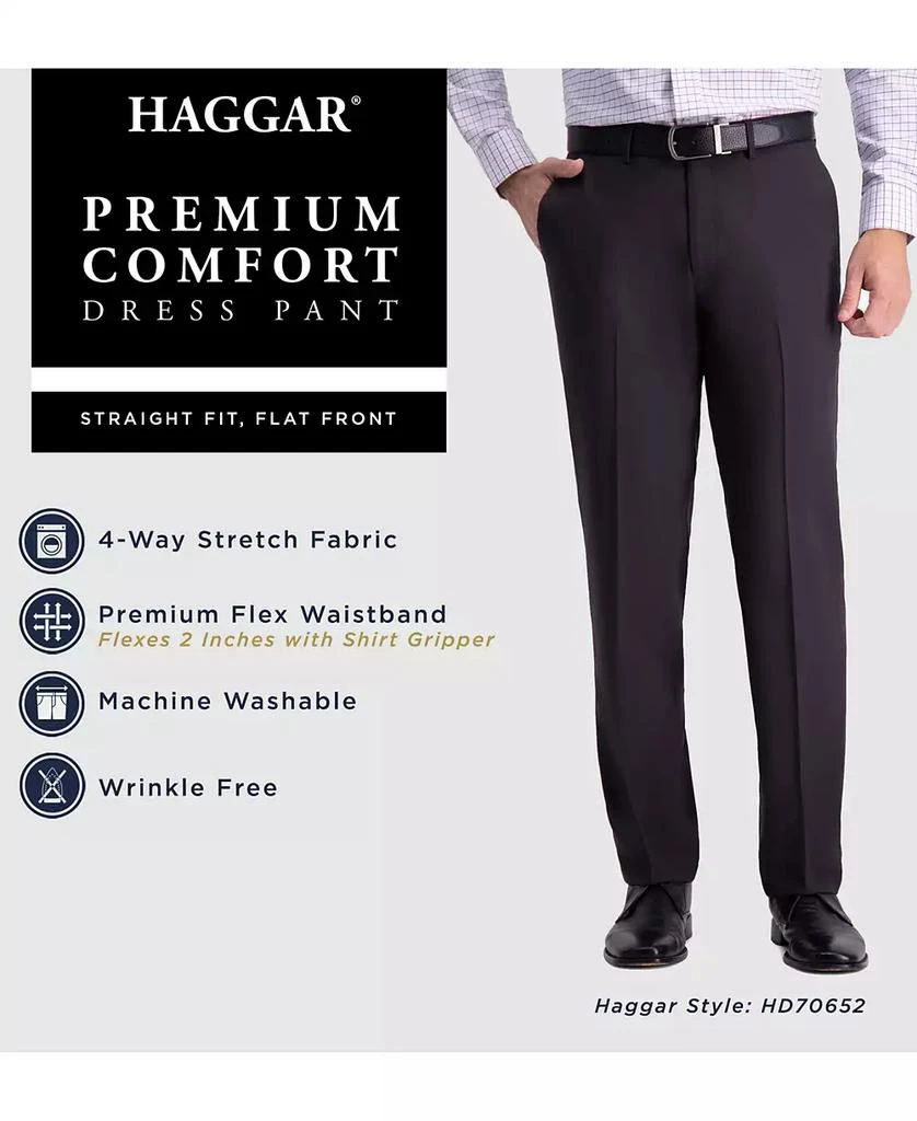 Men’s Premium Comfort Straight-Fit 4-Way Stretch Wrinkle-Free Flat-Front Dress Pants 商品