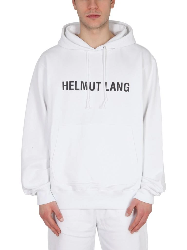 商品Helmut Lang|Helmut Lang Logo Printed Drawstring Hoodie,价格¥1380,第4张图片详细描述