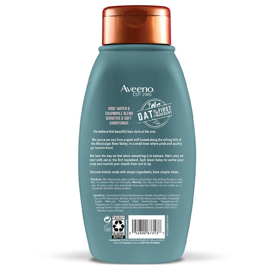 商品Aveeno|Rose Water and Chamomile Blend Conditioner,价格¥91,第2张图片详细描述