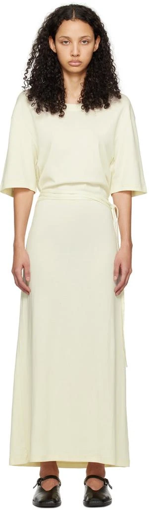商品Lemaire|Yellow Belted Midi Dress,价格¥3070,第1张图片