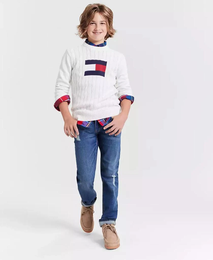 Toddler and Little Boys Flag Crew Sweater 商品