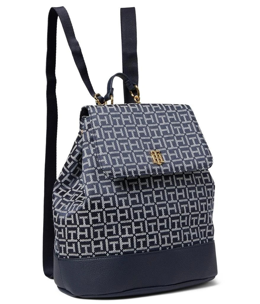 商品Tommy Hilfiger|Joy II Flap Backpack Square Monogram Jacquard,价格¥631,第1张图片