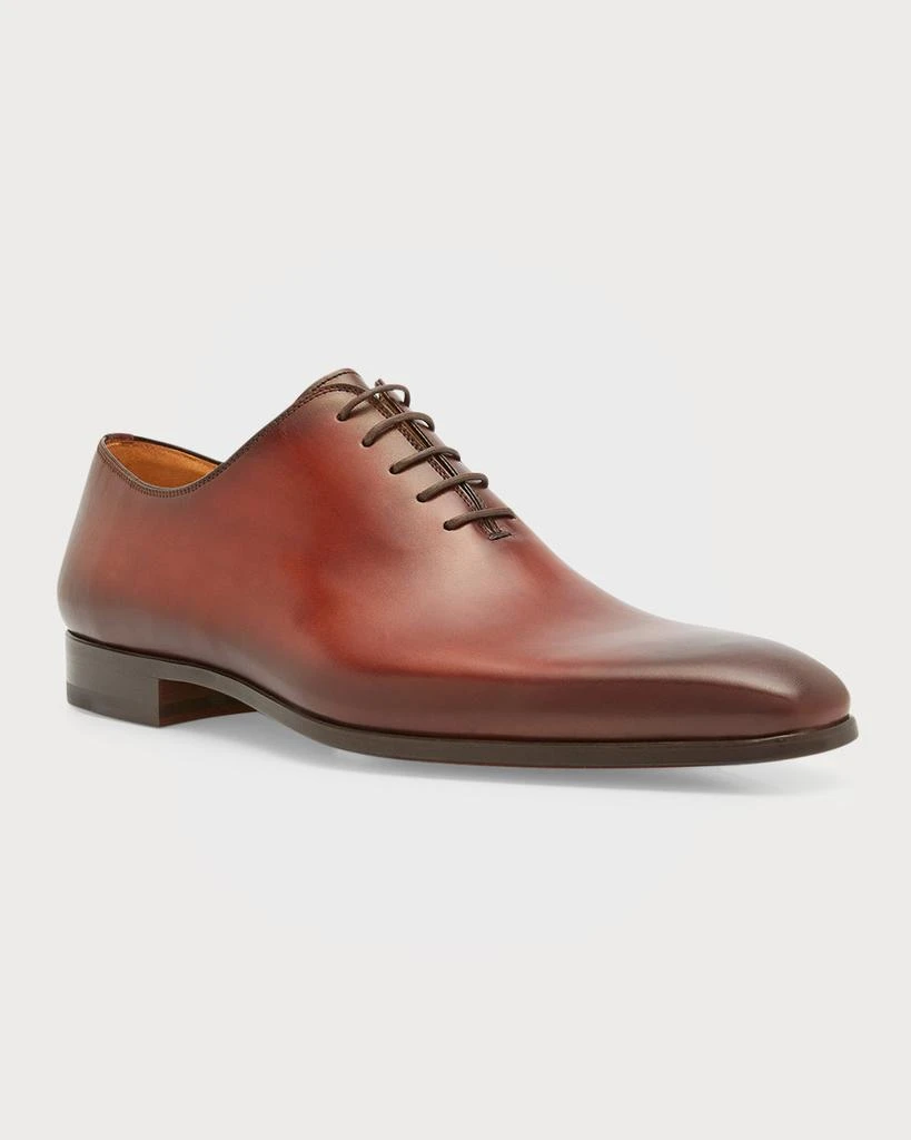 商品Magnanni|Men's Cruz Square-Toe Leather Oxfords,价格¥3832,第3张图片详细描述