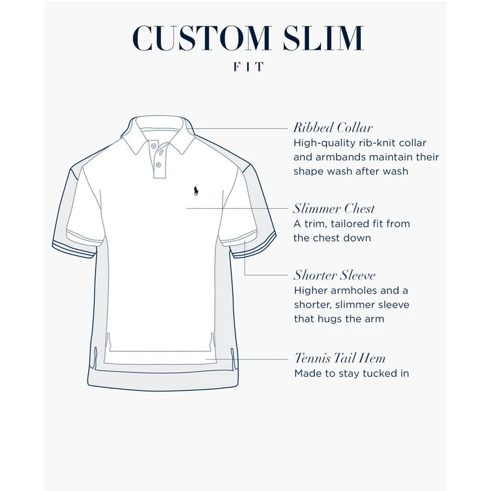 商品Ralph Lauren|Men's Custom Slim-Fit Mesh Henley,价格¥188,第4张图片详细描述