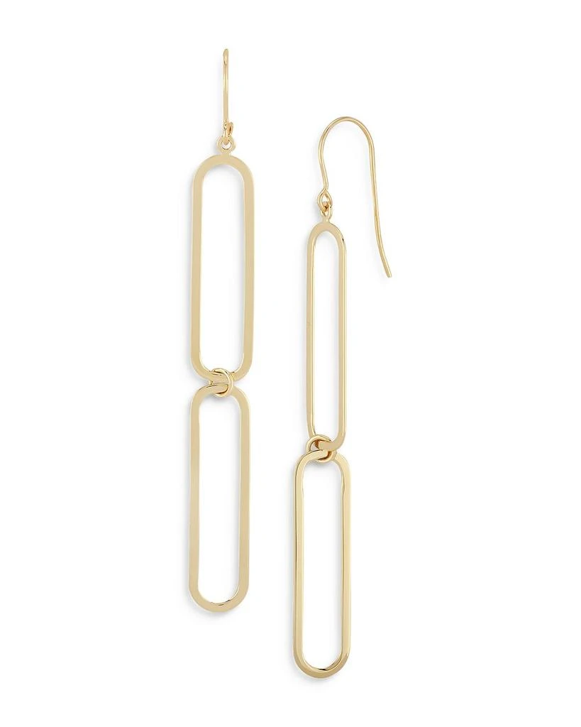 商品Bloomingdale's|Paper Clip Drop Earrings in 14K Yellow Gold - Exclusive,价格¥5484,第1张图片