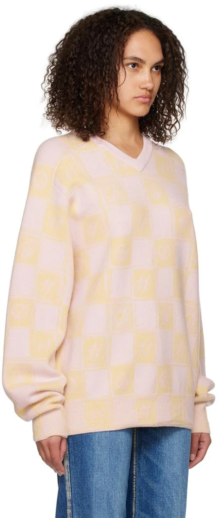 商品We11done|Yellow Chess Board Sweater,价格¥1753,第2张图片详细描述