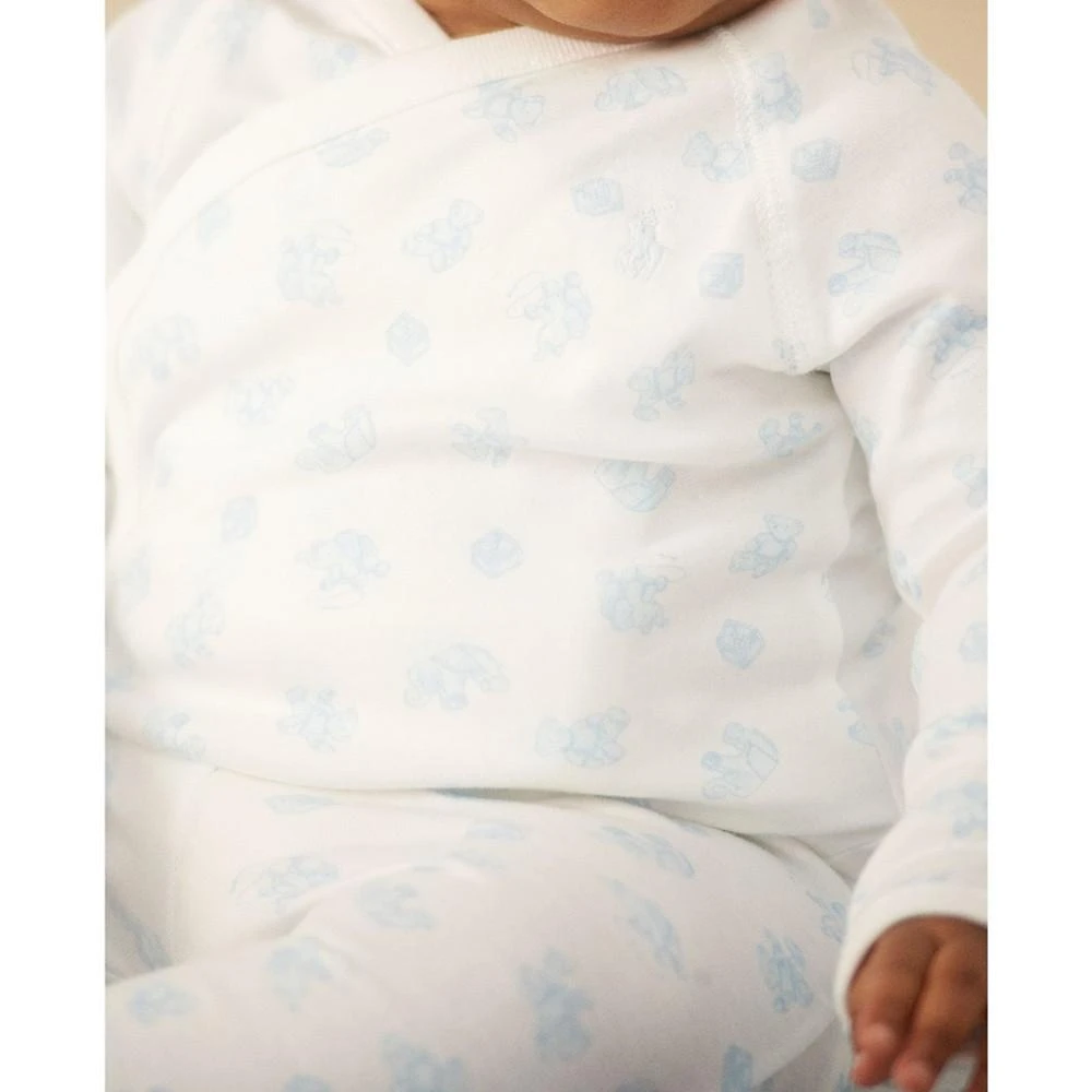 商品Ralph Lauren|Baby Boys Bear Organic Top and Pants, 2 Piece Set,价格¥414,第4张图片详细描述