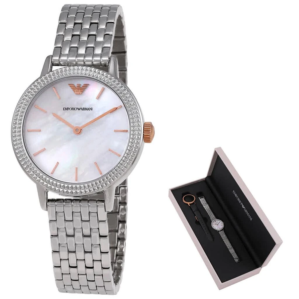 商品Emporio Armani|Classic Quartz Mother of Pearl Dial Ladies Watch AR80020,价格¥1220,第1张图片