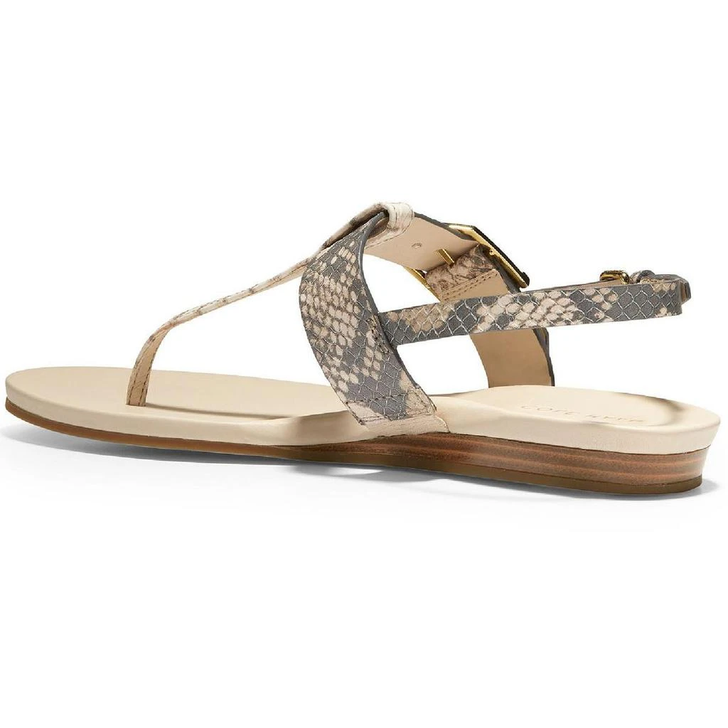 商品Cole Haan|Cole Haan Womens Francine Snake Print Slingback Flat Sandals,价格¥200,第3张图片详细描述
