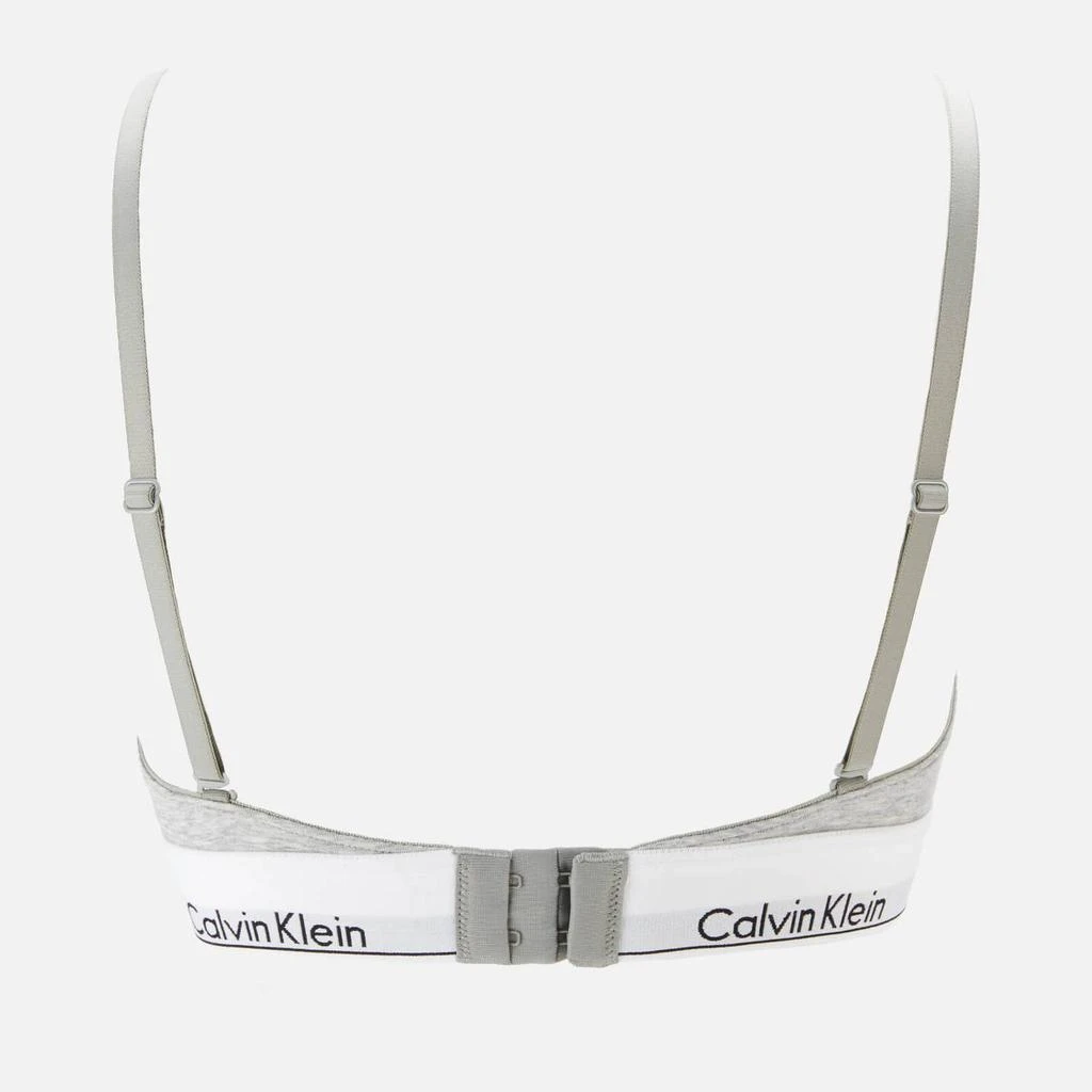 商品Calvin Klein|Calvin Klein Women's Triangle Bra Grey,价格¥334,第2张图片详细描述