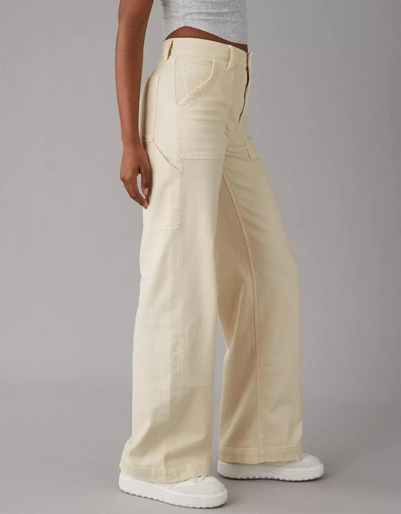 商品AE|AE Dreamy Drape Woven Super High-Waisted Baggy Wide-Leg Pant,价格¥115,第5张图片详细描述