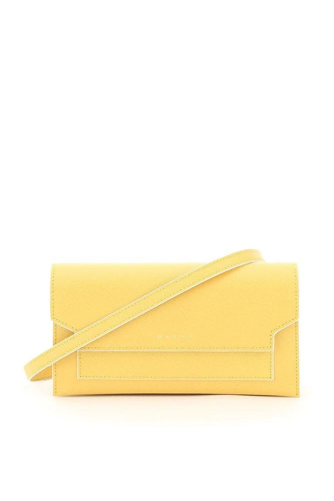 商品Marni|Marni Logo Fold-Over Crossbody Bag,价格¥2273,第1张图片
