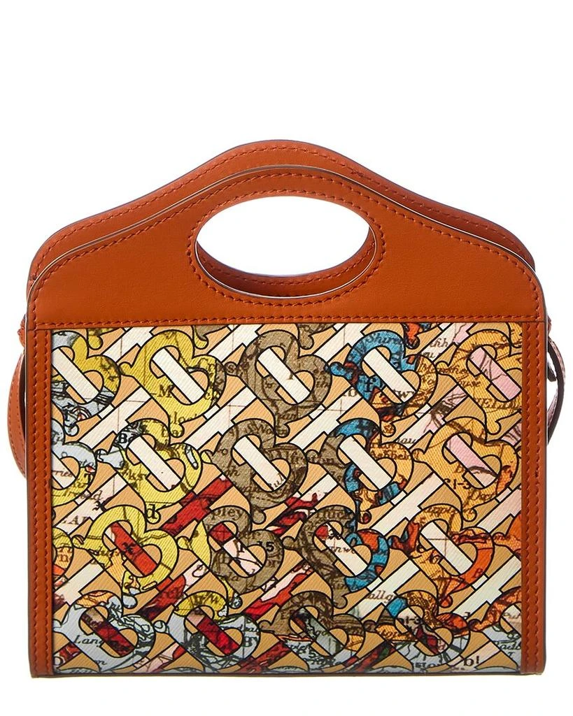 商品Burberry|Burberry Mini Monogram Leather Pocket Tote,价格¥6169,第2张图片详细描述