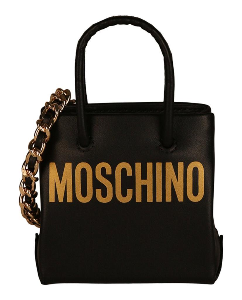 商品Moschino|Mini Logo Leather Crossbody Bg,价格¥1740,第1张图片