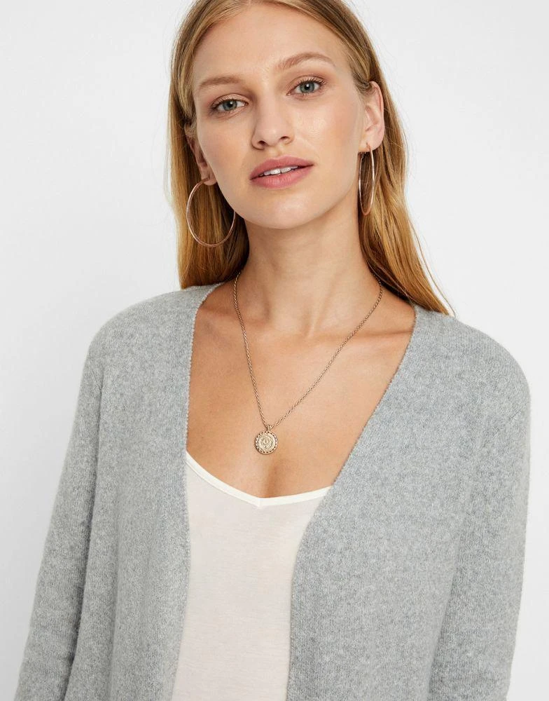 商品VERO MODA|Vero Moda longline cardigan in grey,价格¥421,第2张图片详细描述