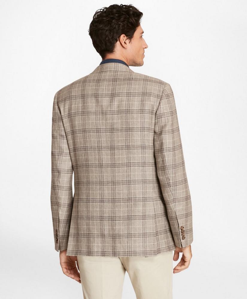 Regent Fit Three-Button Plaid Sport Coat商品第4张图片规格展示