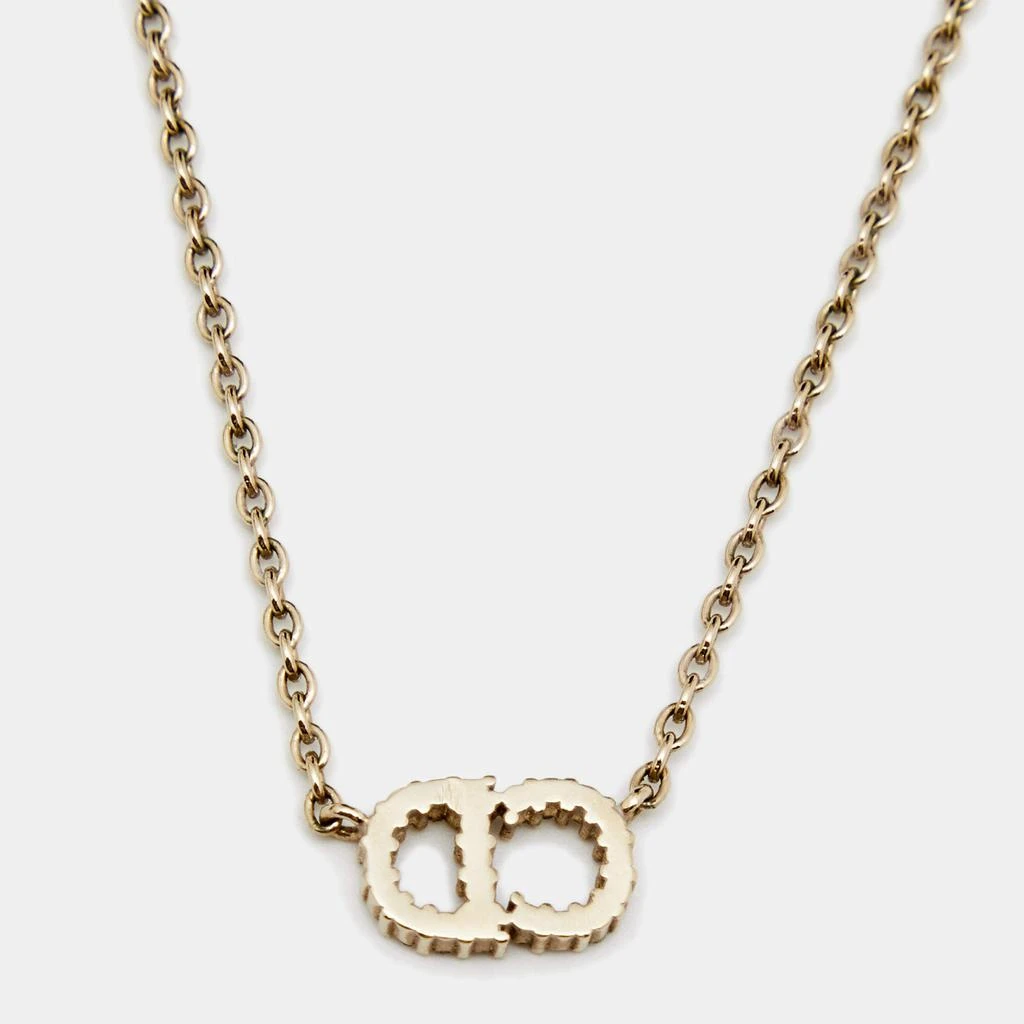 商品[二手商品] Dior|Dior Clair D Lunes Crystals Gold Tone Metal Necklace,价格¥1385,第3张图片详细描述