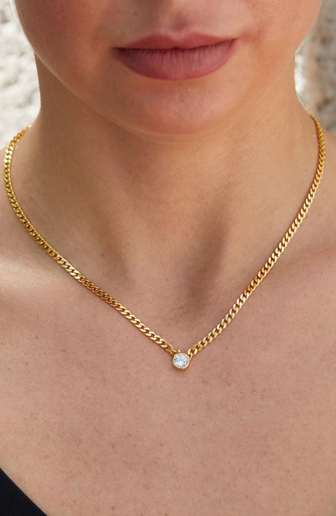 商品Savvy Cie Jewels|18K Gld Pl. Cicle CZ Neck.,价格¥878,第4张图片详细描述