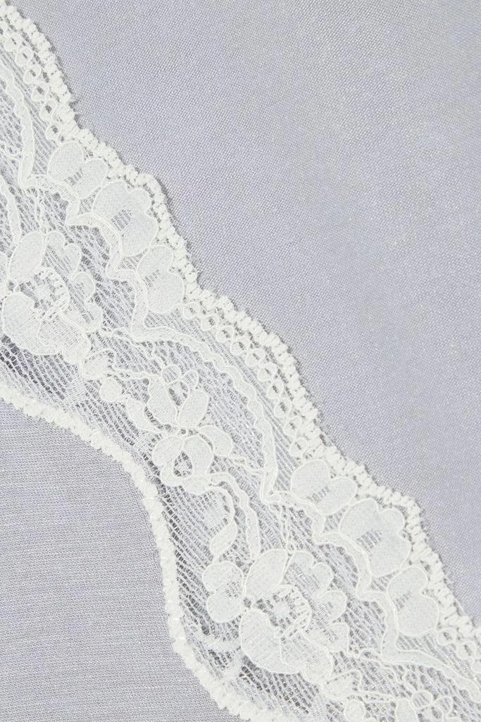 商品Eberjey|Lady Godiva lace-trimmed stretch-modal jersey pajama top,价格¥106,第4张图片详细描述