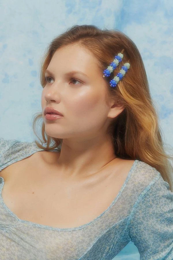 商品Urban Outfitters|Darla Beaded Hair Pin Set,价格¥75,第1张图片