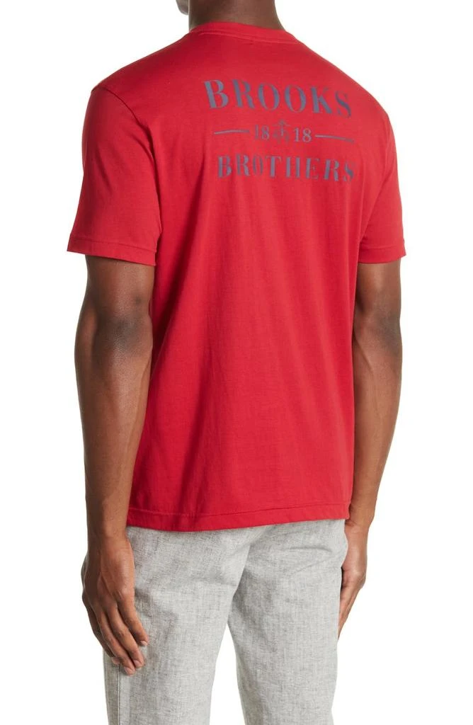 Brooks Brothers 1818 Logo Print T-Shirt 2