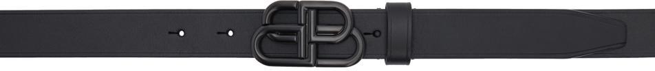 商品Balenciaga|Black Thin BB Belt,价格¥2750,第1张图片