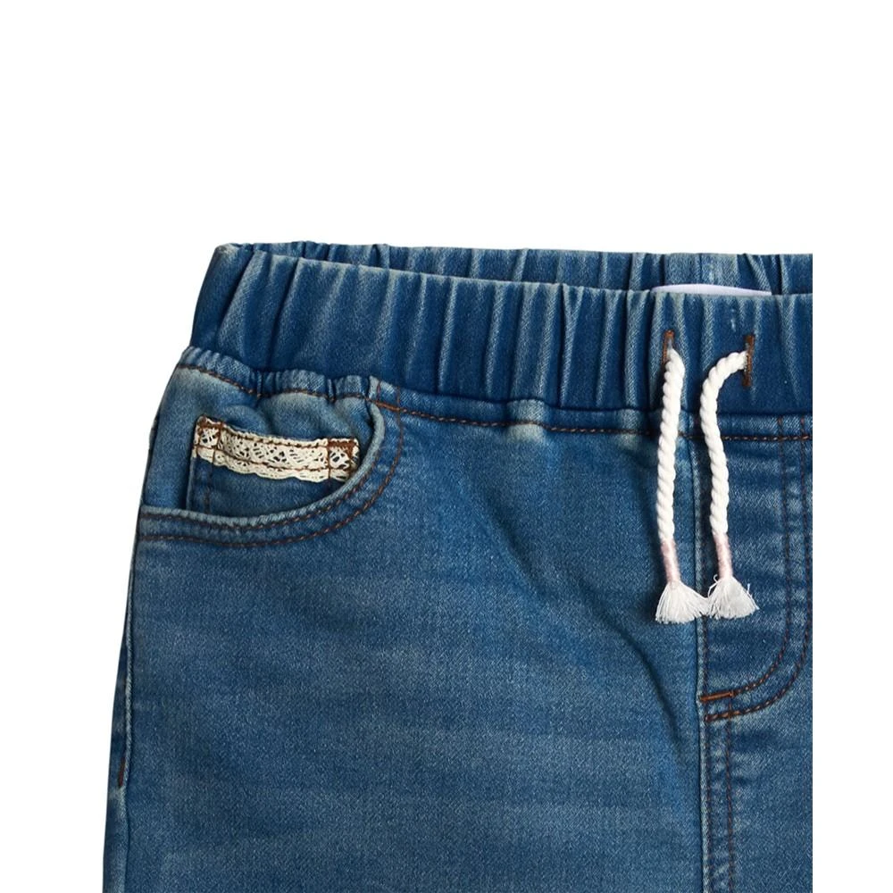 商品Epic Threads|Toddler Girls Roll Cuff Knit Denim Shorts, Created For Macy's,价格¥54,第4张图片详细描述