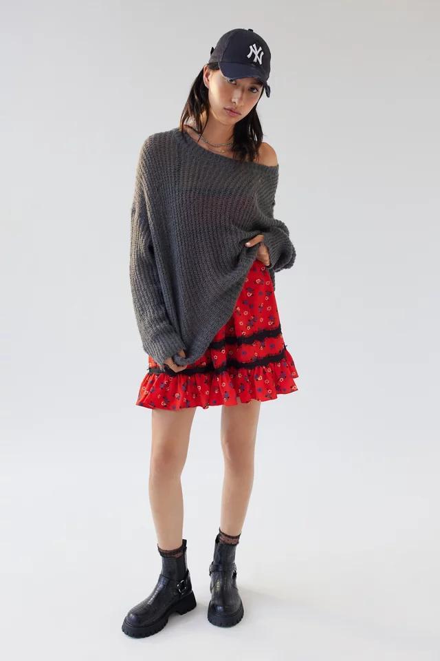 商品Urban Outfitters|UO Eliana Strappy-Back Floral Babydoll Dress,价格¥74-¥148,第6张图片详细描述