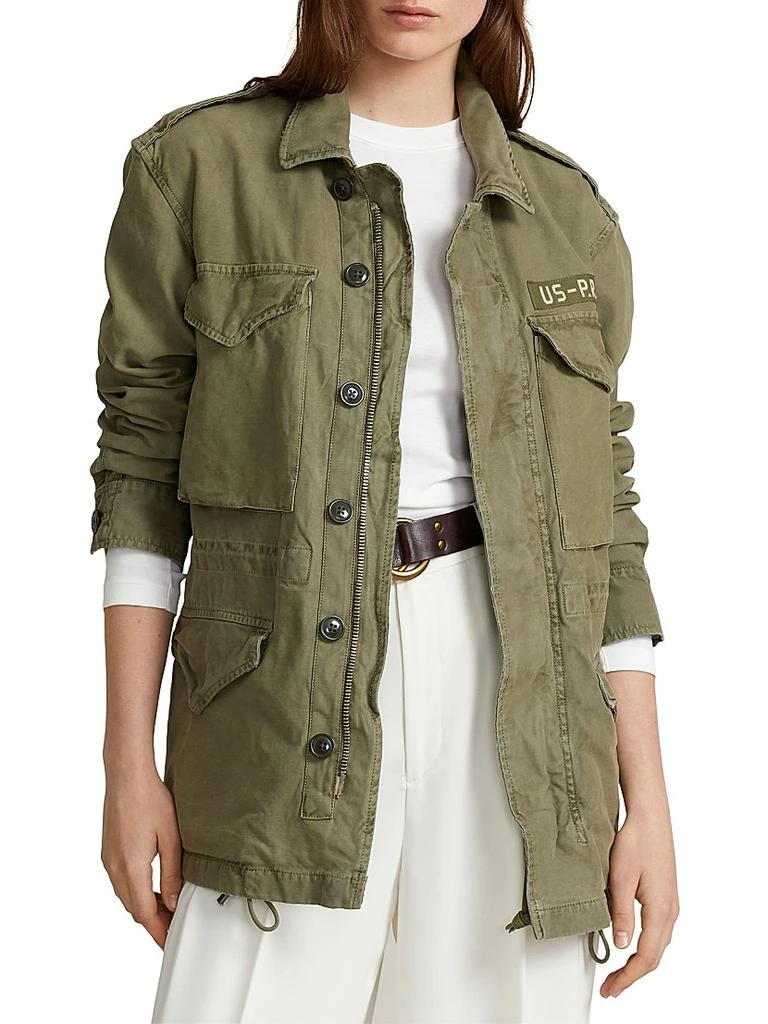 商品Ralph Lauren|Cotton Twill Utility Jacket,价格¥2973,第3张图片详细描述