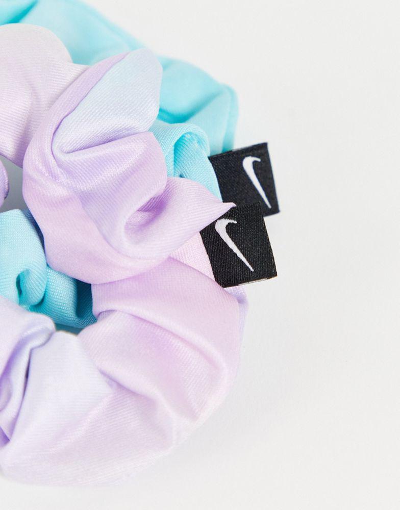 商品NIKE|Nike 2 pack of scrunchies in tie dye and blue,价格¥76,第6张图片详细描述