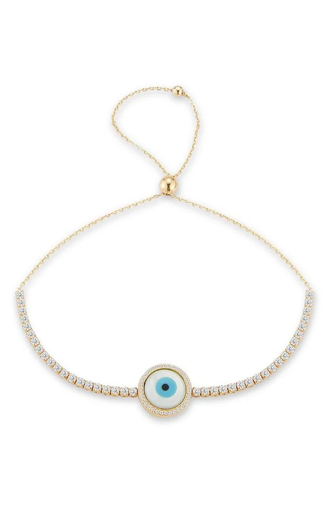 商品GLAZE JEWELRY|Sterling Silver CZ Evil Eye Tennis Bracelet,价格¥380,第1张图片详细描述