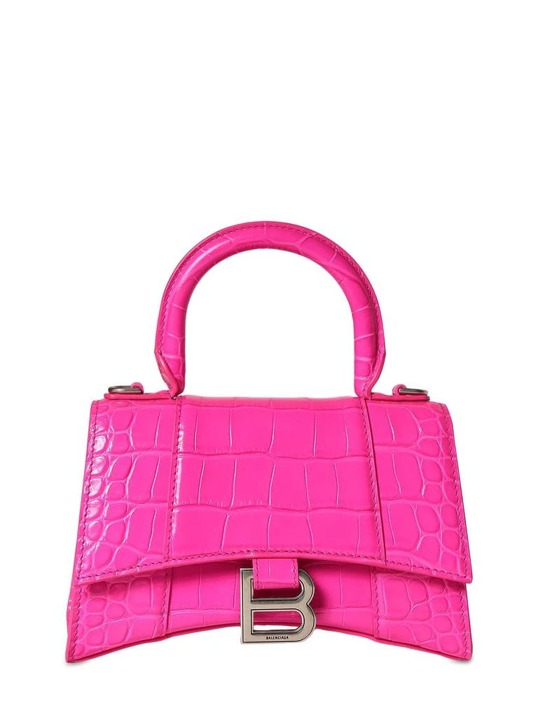 商品Balenciaga|Xs Hourglass Leather Top Handle Bag,价格¥21466,第1张图片