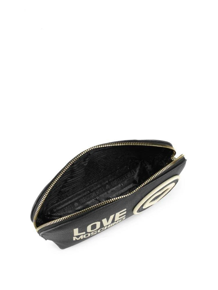 商品Moschino|Faux Leather Zip Pouch,价格¥472,第2张图片详细描述