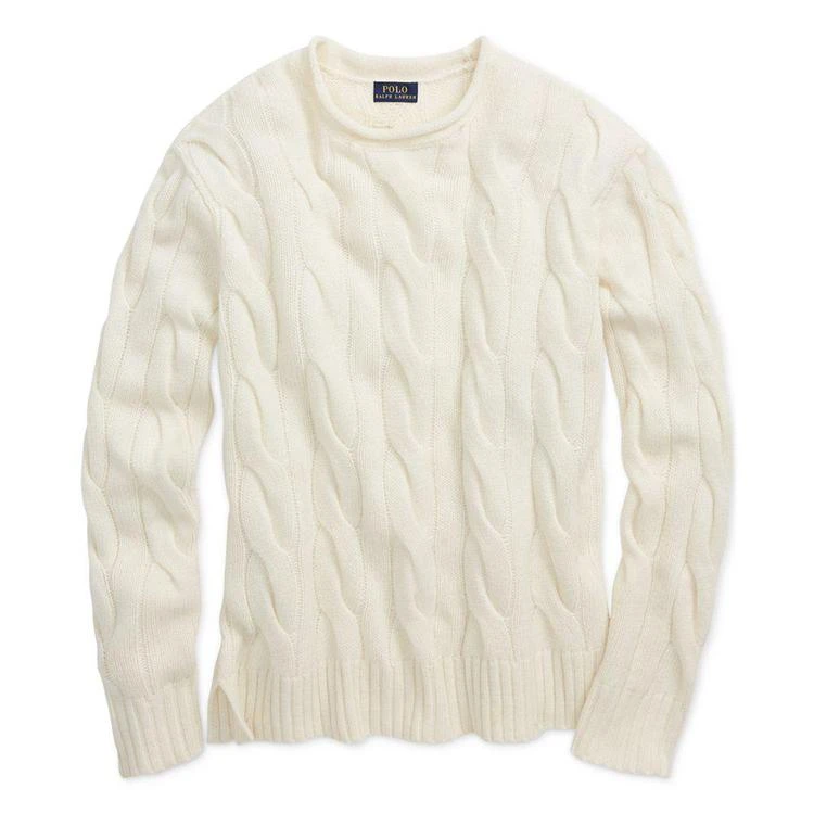 商品Ralph Lauren|Cable Wool Cashmere Blend Roll-Neck Cotton Sweater,价格¥659,第5张图片详细描述