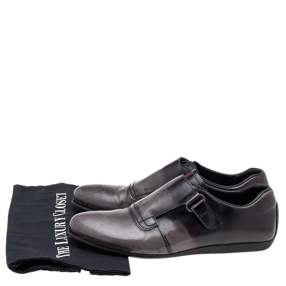 Prada Sport Two Tone Leather Single Strap Monk Shoes Size 42 商品