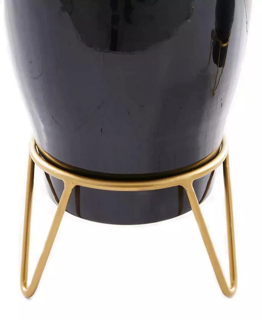 Metal Indoor Outdoor Planter with Removable Stand Set of 2 商品