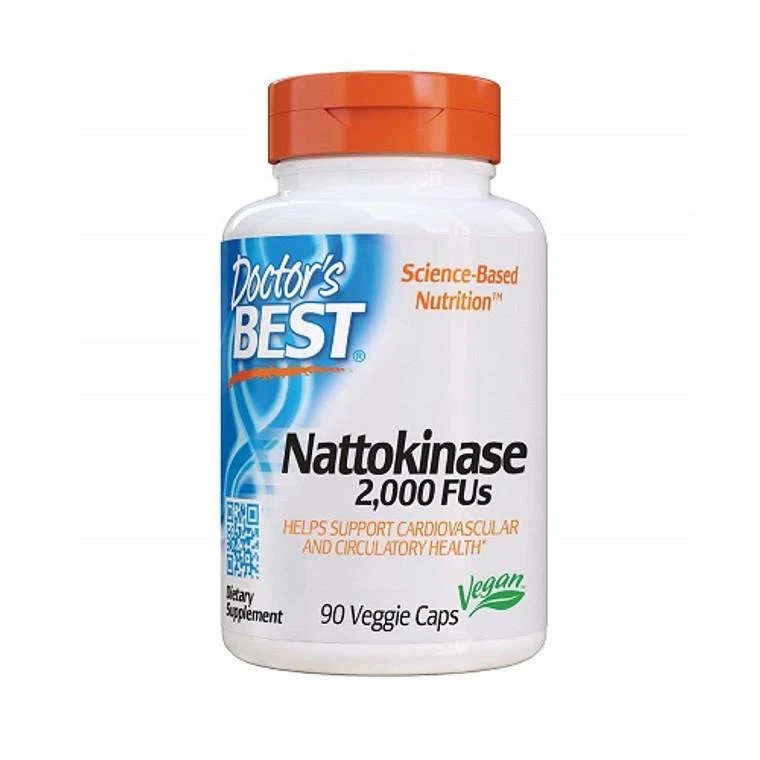商品Doctors Best Vitamins|Doctors Best Nattokinase 2,000 FUs Vegetarian Capsules, 90 Ea,价格¥110,第1张图片